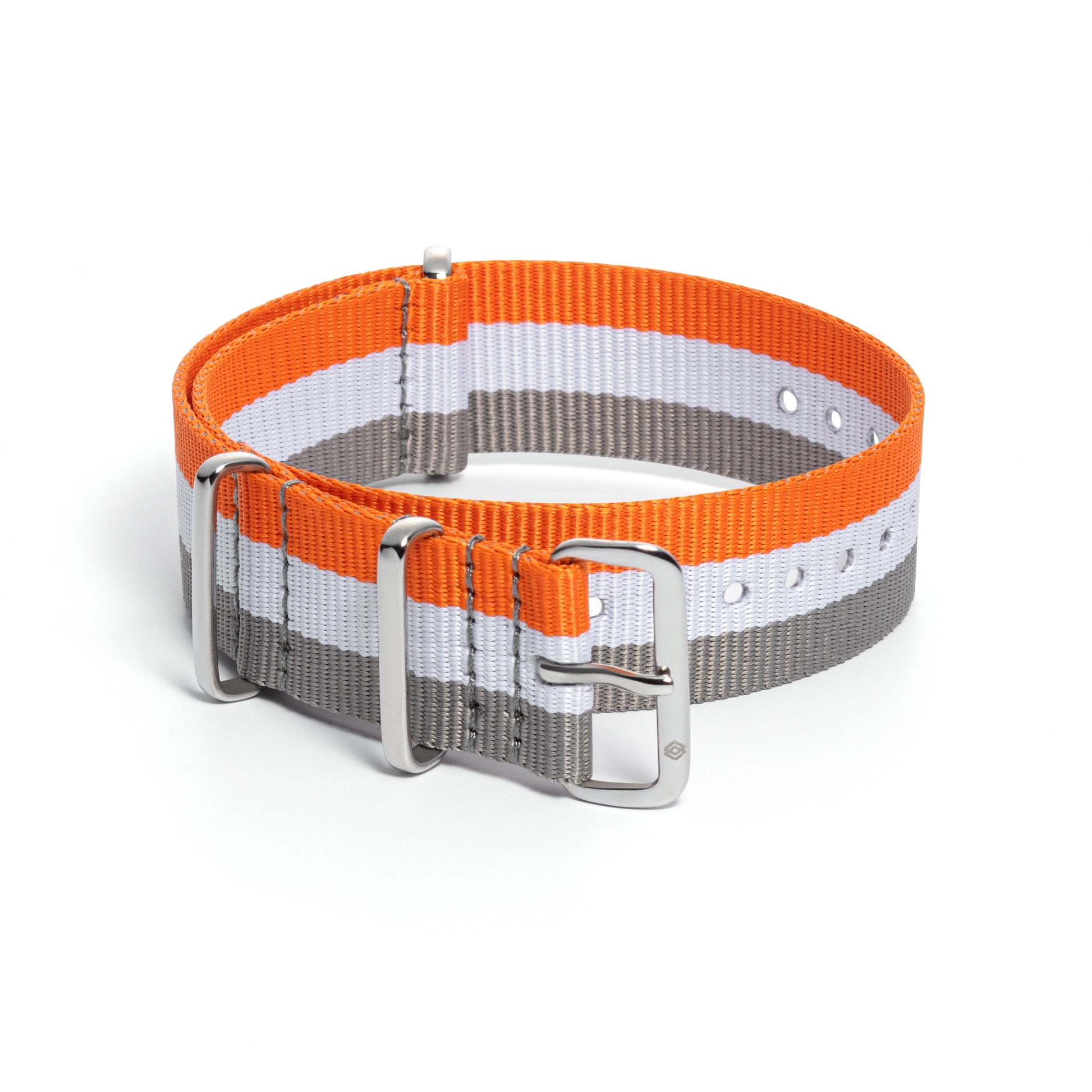 BWG-Bavarian-watch-textile-NATO-strap-striped-grey-orange-white-open-sky-20mm